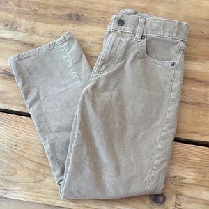 CREWCUTS 10 Tan Classic-Fit Stretch Corduroy Pant Waled Ribbed